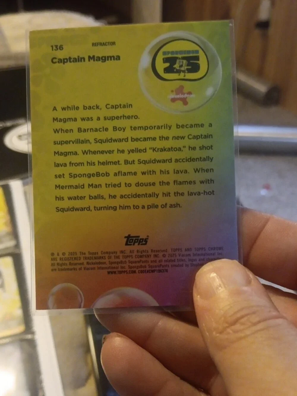 Pokemon Captain Magma Holographic Trading Card - Blue & Red